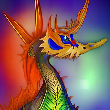 Artwork thumbnail, Rainbow Seahorse Dragon by dragynrain