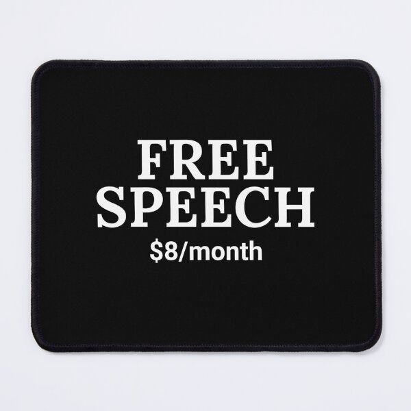 Item preview, Free Speech Eight Dollars per Month designed and sold by The Junto Shop.