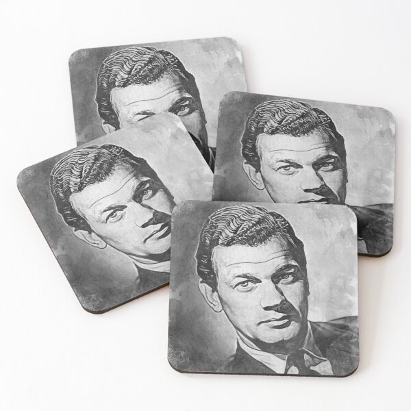 Item preview, Joseph Cotten Art - watercolor bw - D18 designed and sold by DecoVintage.