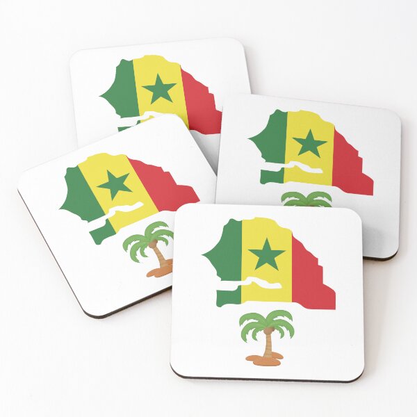 Item preview, Senegal Map Flag designed and sold by Tienda-Vane.