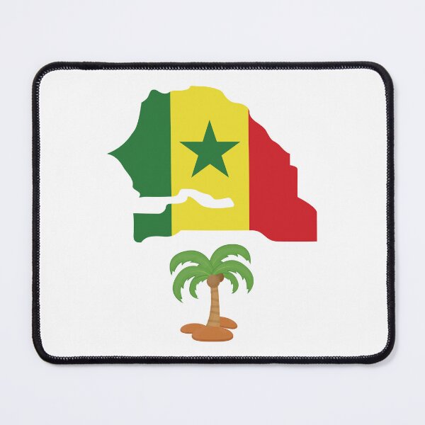 Item preview, Senegal Map Flag designed and sold by Tienda-Vane.
