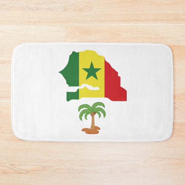 Item preview, Senegal Map Flag designed and sold by Tienda-Vane.