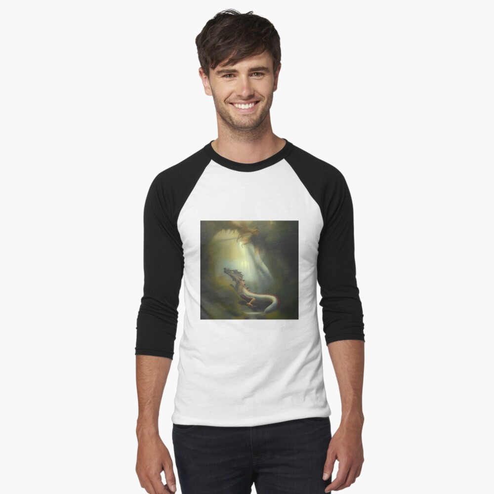 Item preview, Baseball ¾ Sleeve T-Shirt designed and sold by dragynrain.