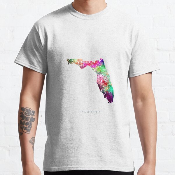 Multicolor Watercolor Somalia Map, digital Artwork Long Sleeve T-Shirt