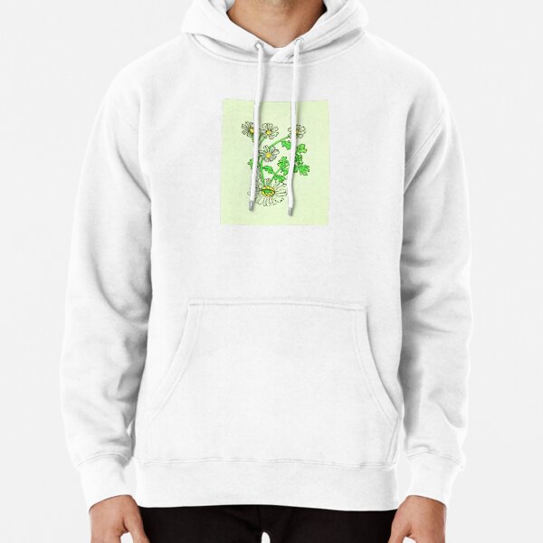 Green Capsid Bug on Chamomile Pullover Hoodie