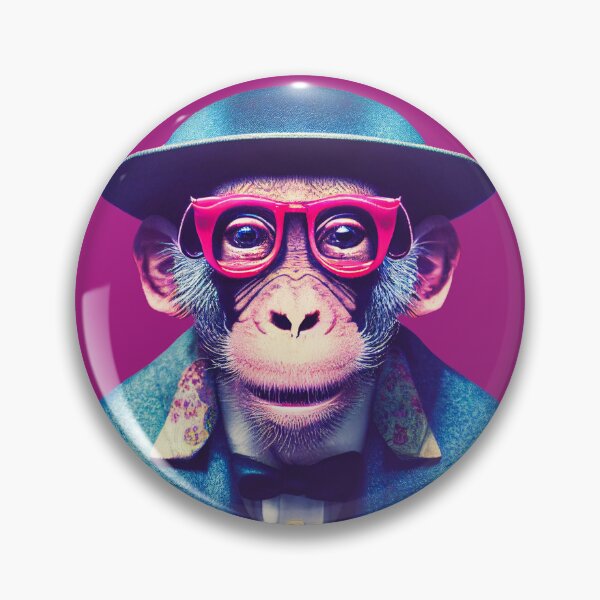 Item preview, Sticker Cool Monkey designed and sold by RazorGirlRose.