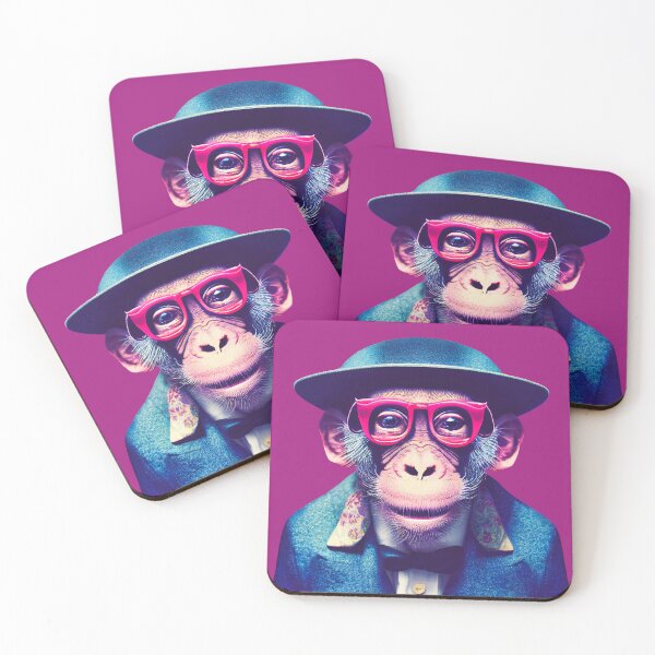 Item preview, Sticker Cool Monkey designed and sold by RazorGirlRose.