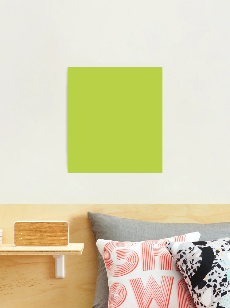 Lime Green Fluorescent Neon // Pantone® 389 U Canvas Print by One