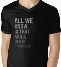 All We Know Is That Mula, Benjis, Franklin Men's V-Neck T-Shirt