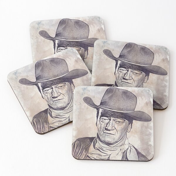 Item preview, John Wayne Art - watercolor vintage - D19 designed and sold by DecoVintage.