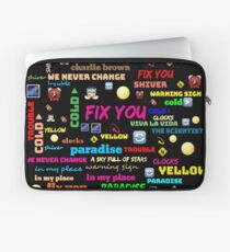 TITLE SONG COLDPLAY Laptop Sleeve