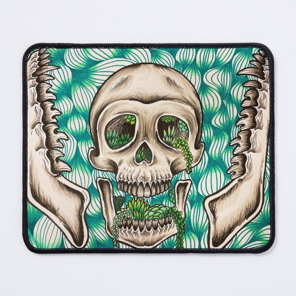 Item preview, skull and plants designed and sold by goatwolfstudios.