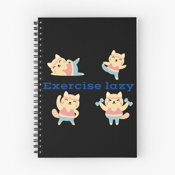 Item preview, Exercise lazy (Exercises for lazy cats) designed and sold by The-Blue-Feline.