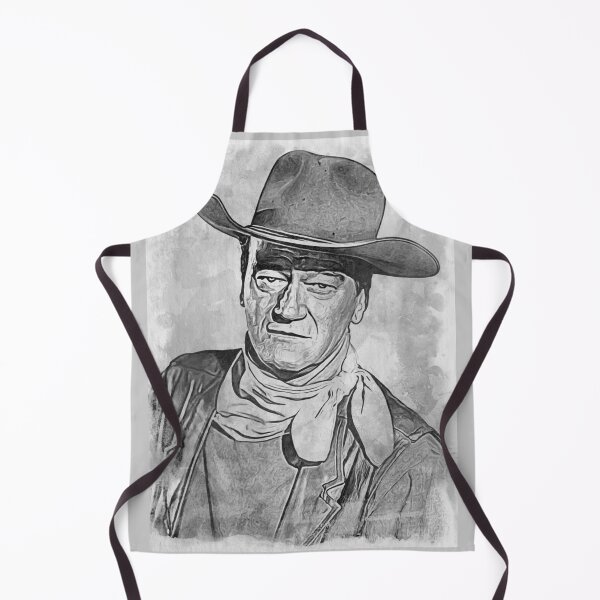 Item preview, John Wayne Art - watercolor bw - D20 designed and sold by DecoVintage.