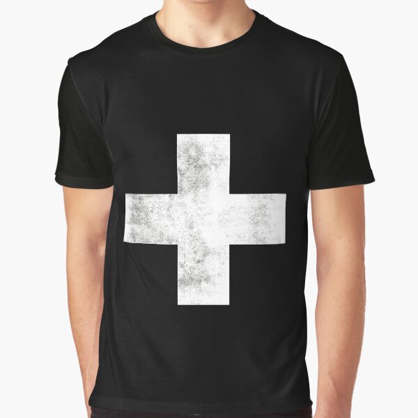 Item preview, Black and White Swiss Cross designed and sold by MotivatedType.