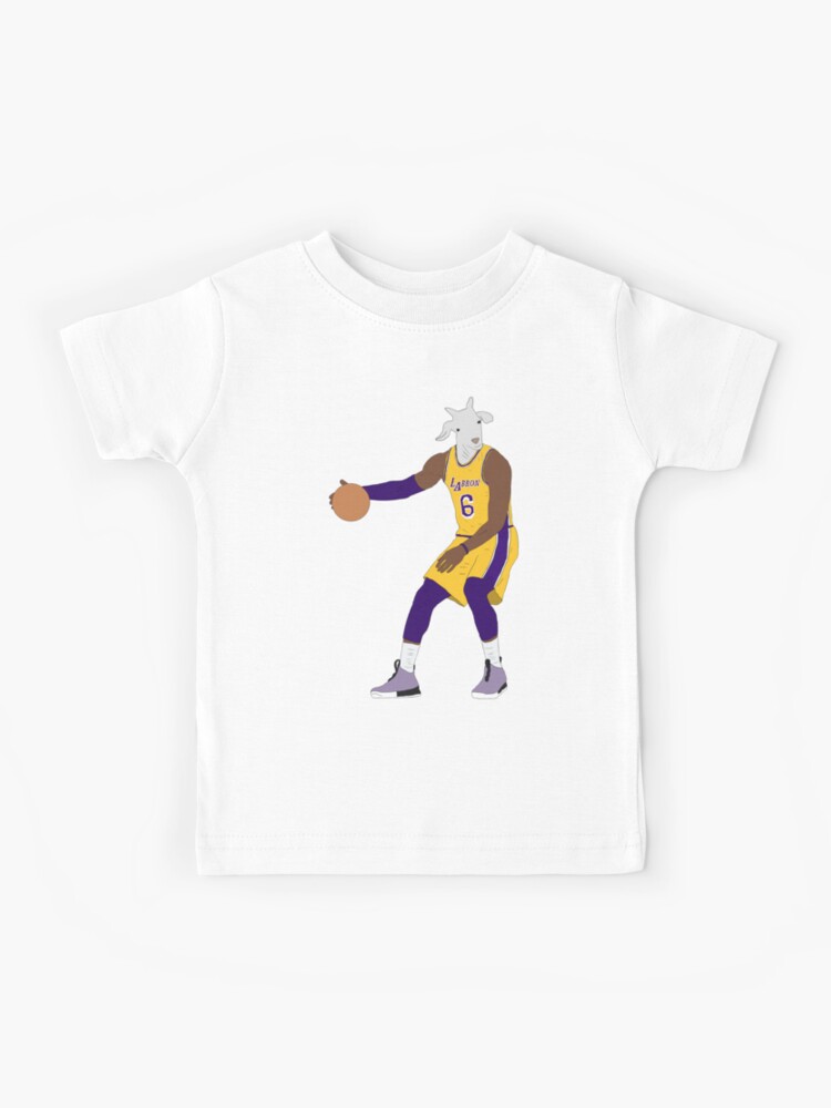 LeBron James The GOAT (Lakers #6) Kids T-Shirt for Sale by