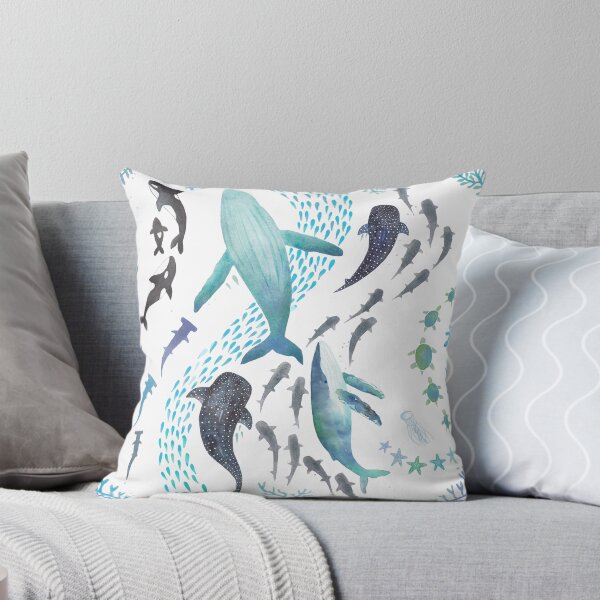 Artikel-Vorschau von Haie, Buckelwale, Orcas und Schildkröten Ocean Play Print, designt und verkauft von jesschampagne.