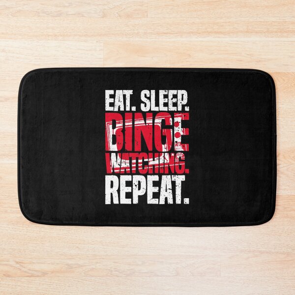 Item preview, Eat Sleep Binge Watching Repeat TV Watcher Distressed designed and sold by udesignstudio.