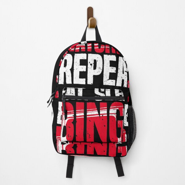 Item preview, Eat Sleep Binge Watching Repeat TV Watcher Distressed designed and sold by udesignstudio.