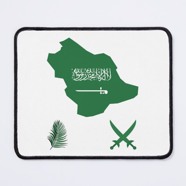 Item preview, Saudi Arabia Map Flag designed and sold by Tienda-Vane.