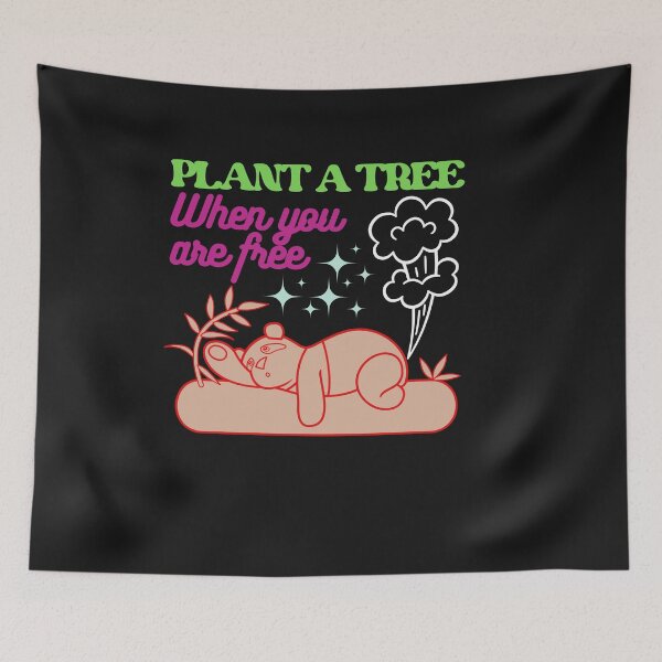 Item preview, Plant a tree when you are free funny panda, Save the earth, Make earth green, save the planet, save water, save soil designed and sold by dsignstore911.