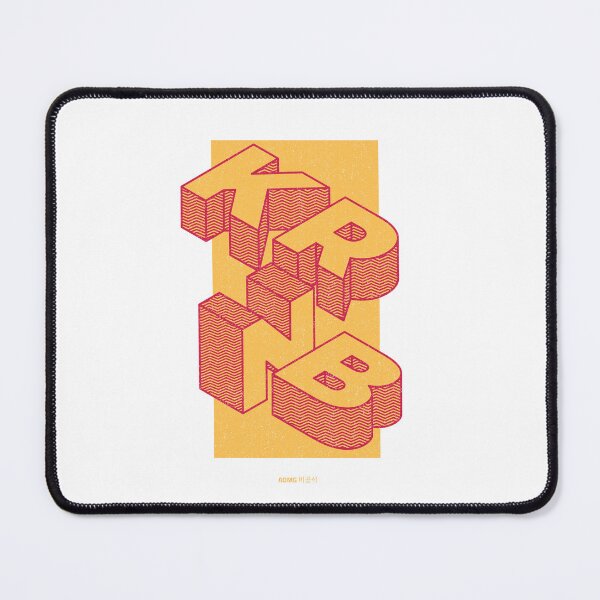 Item preview, Korean RnB Hip-hop Pop Music With Yellow Blocked Letters designed and sold by RareLoot19.