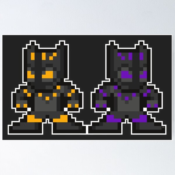 black panther perler bead pattern