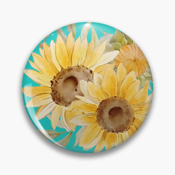 Item preview, Blue sunflowers designed and sold by Justaddwater99.