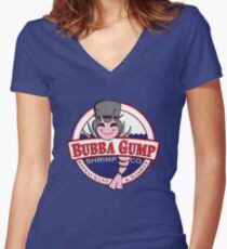 Forrest Gump - Bubba Gump Shrimp Co. Women's Fitted V-Neck T-Shirt
