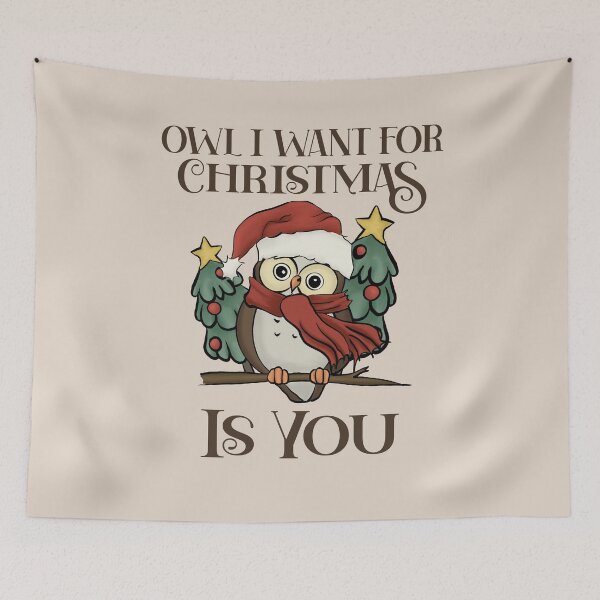 Item preview, Owl Christmas - Cute Christmas Pun Gift For Couples  designed and sold by Myth-Creatures.
