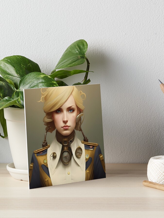 Beautiful steampunk blonde Officer in Military Uniform Poster for Sale by  Eliteijr