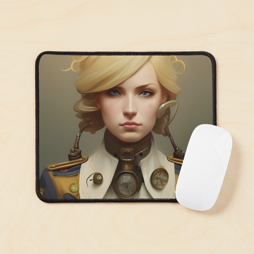 Cute Steampunk Blonde in Military Uniform Art Board Print for Sale by  Eliteijr