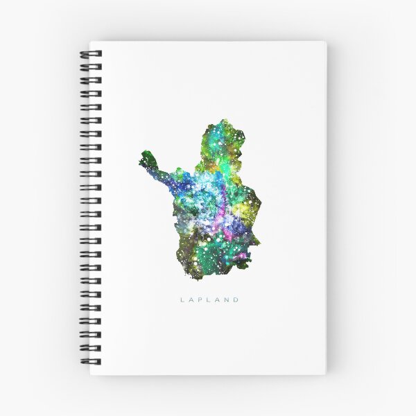 Item preview, Lapland Map Watercolor Painting designed and sold by InkistPrints.
