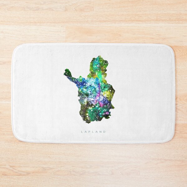 Item preview, Lapland Map Watercolor Painting designed and sold by InkistPrints.