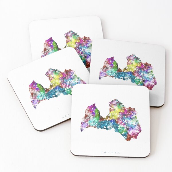 Item preview, Latvia Map Watercolor Painting designed and sold by InkistPrints.