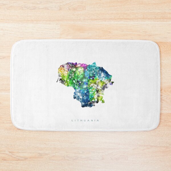 Item preview, Lithuania Map Watercolor Painting designed and sold by InkistPrints.