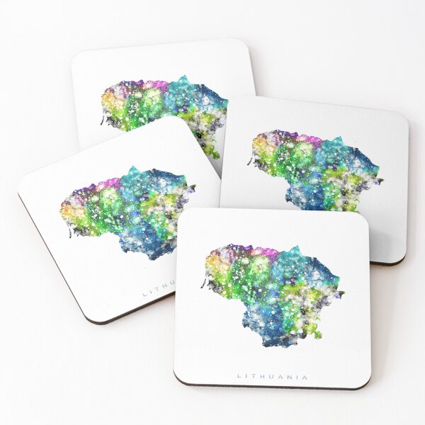 Item preview, Lithuania Map Watercolor Painting designed and sold by InkistPrints.