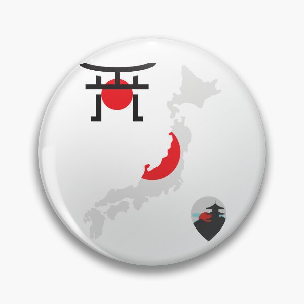 Item preview, Japan Map Flag designed and sold by Tienda-Vane.