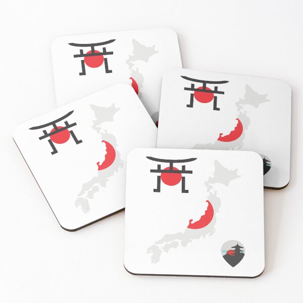Item preview, Japan Map Flag designed and sold by Tienda-Vane.