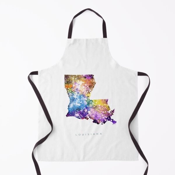 Item preview, Louisiana Map Watercolor Painting designed and sold by InkistPrints.