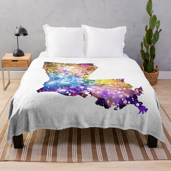 Item preview, Louisiana Map Watercolor Painting designed and sold by InkistPrints.