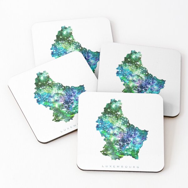 Item preview, Luxembourg Map Watercolor Painting designed and sold by InkistPrints.