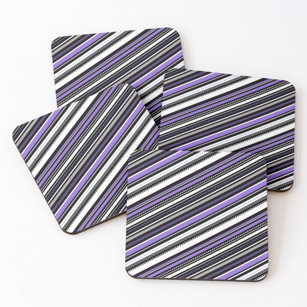Item preview, Subtle Ace Pride Colors Diagonal Stripes designed and sold by humnoo.