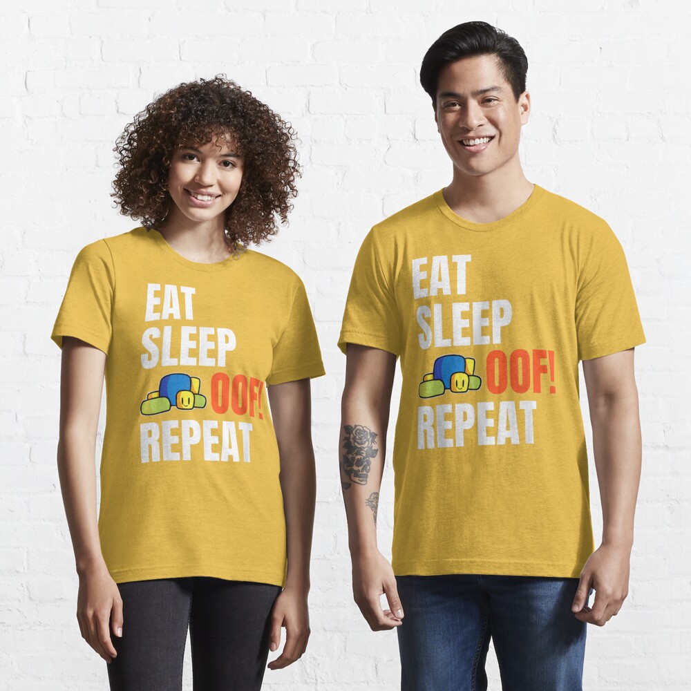  Eat Sleep Oof Repeat Gamers Meme T-Shirt : Clothing
