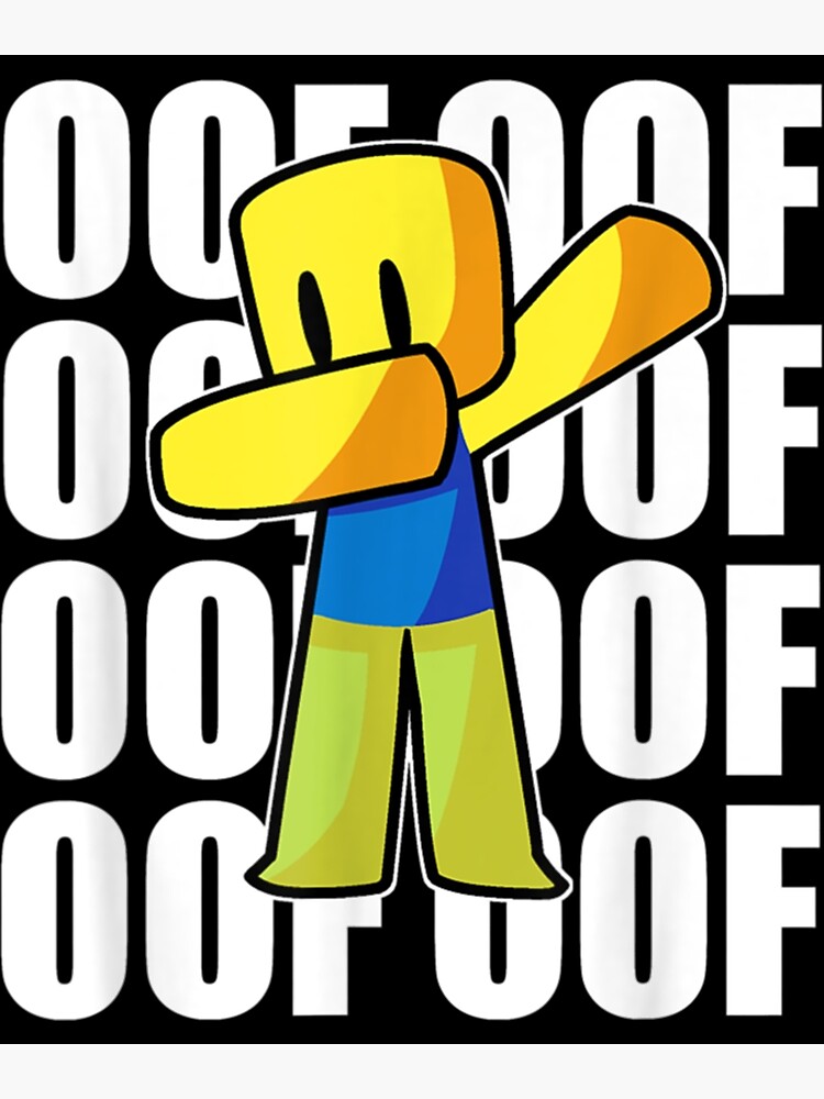 Cute Gaming Noob - OOF Meme Dabbing Dab Hand Drawn Noob Gamer | Sticker