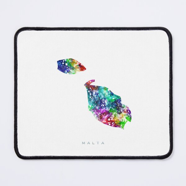 Item preview, Malta Map Watercolor Painting designed and sold by InkistPrints.