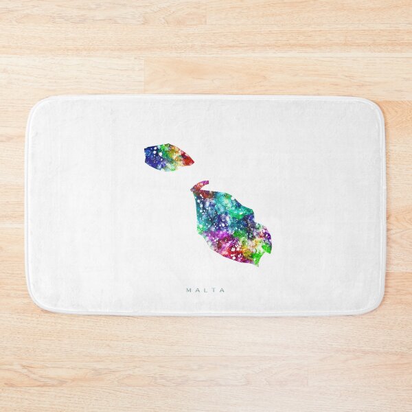 Item preview, Malta Map Watercolor Painting designed and sold by InkistPrints.