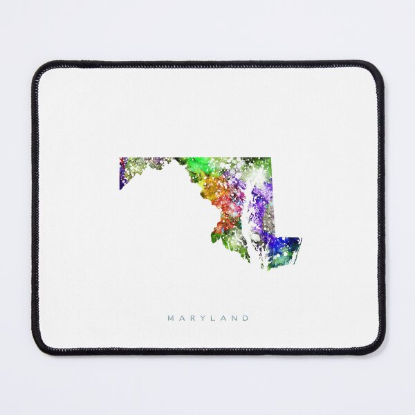 Item preview, Maryland Map Watercolor Painting designed and sold by InkistPrints.