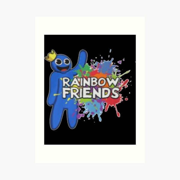 Blue, Rainbow Friends Paint Splatter  Art Print for Sale by rinjinsato