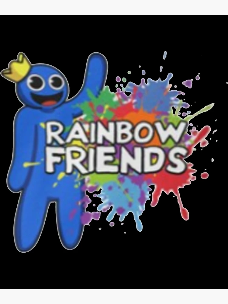 Blue, Rainbow Friends Paint Splatter  Art Print for Sale by rinjinsato